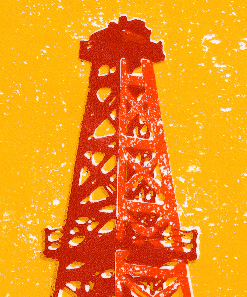 Shapes of the West - Oil Derrick by Head West Studio