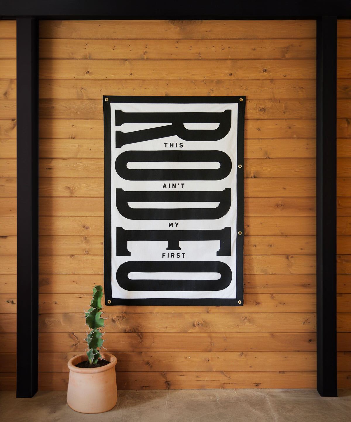 This Ain't My First Rodeo Felt Banner by Head West Studio