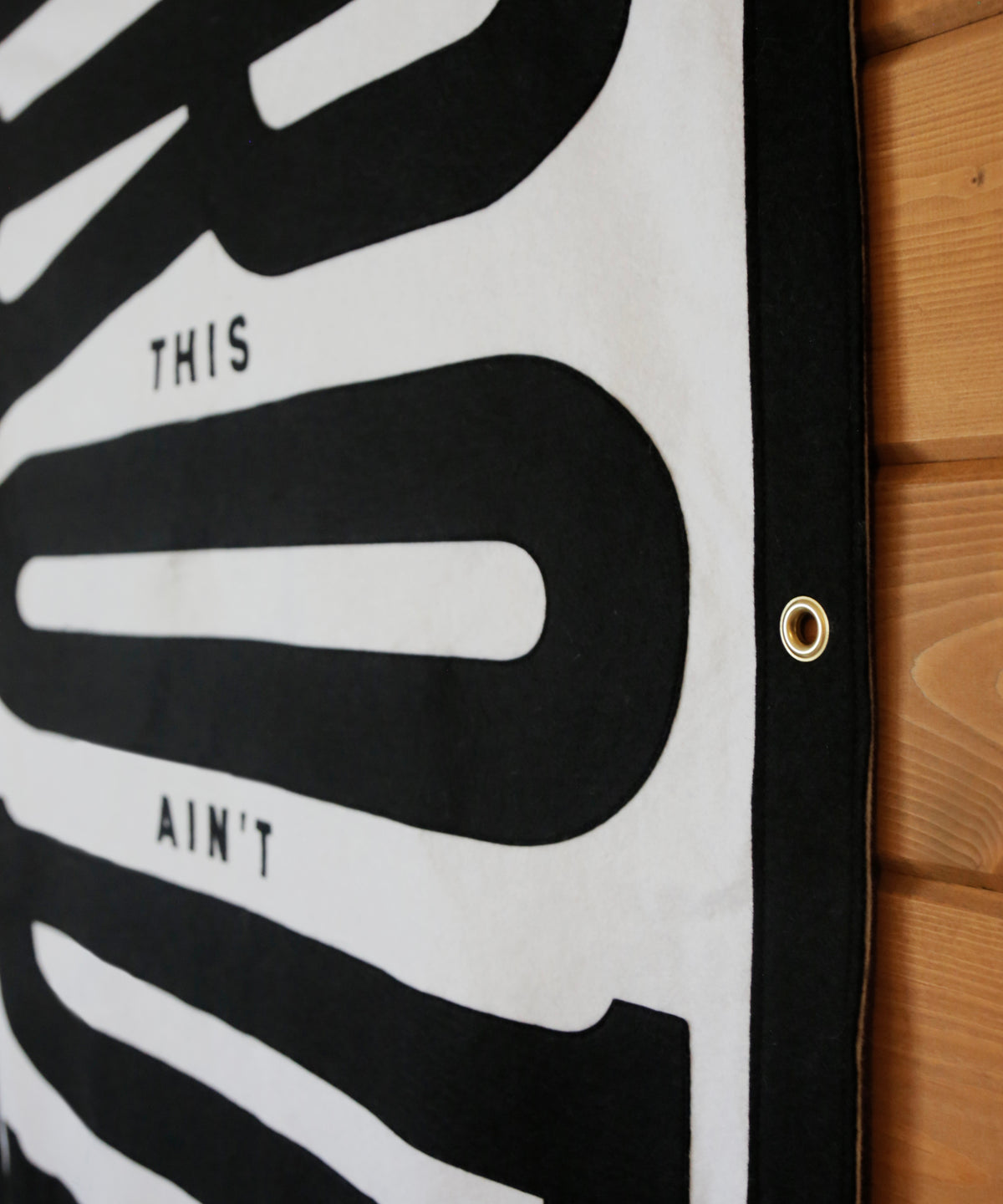 This Ain't My First Rodeo Felt Banner by Head West Studio