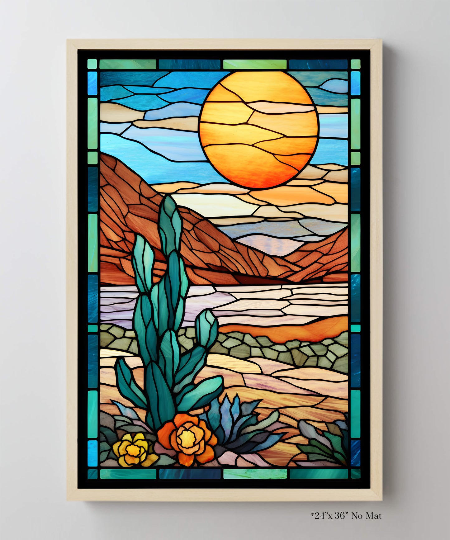 Stained Glass Landscape #1 - West Texas