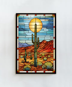 Stained Glass Landscape #2 - Arizona by Head West Studio