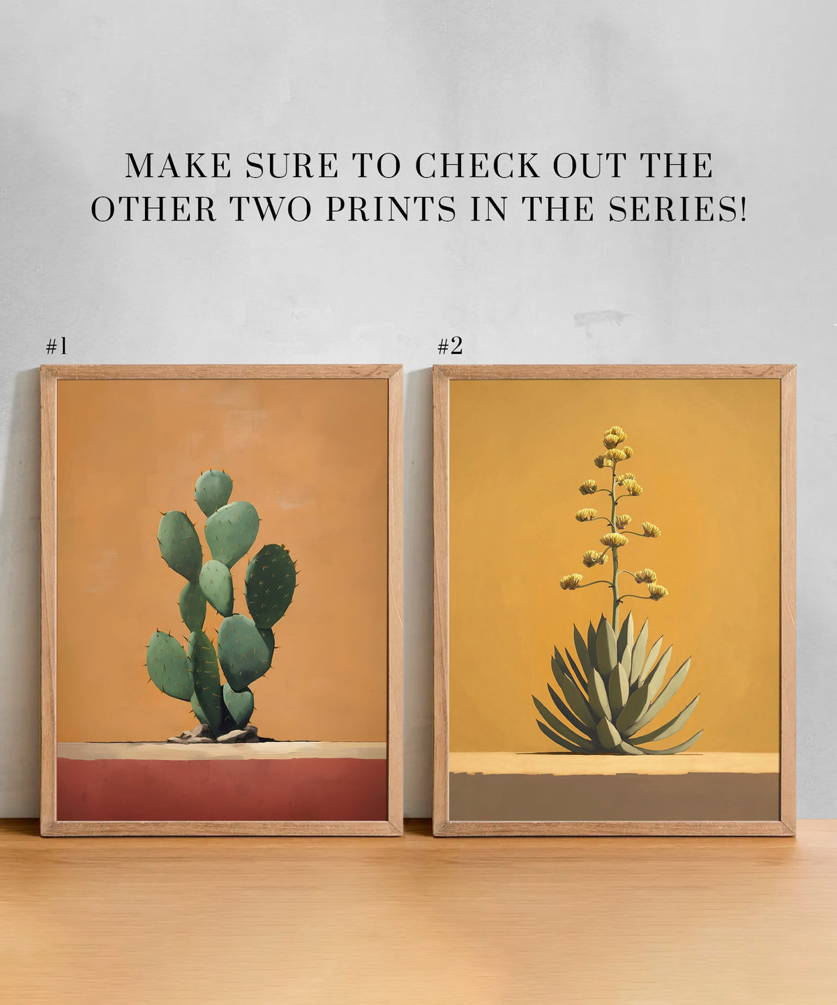 Lone Cacti Series #1 of 3 - Saguaro by Head West Studio