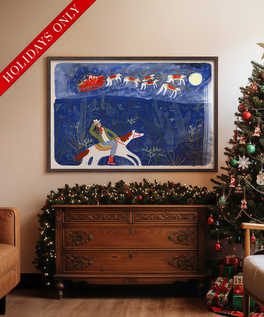 Santa Flyover by Melissa Lakey