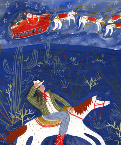 Santa Flyover by Melissa Lakey