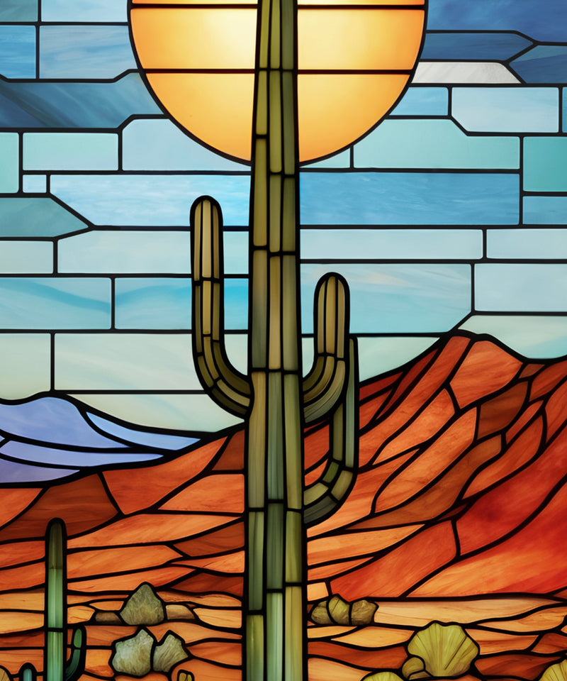 Stained Glass Landscape #2 - Arizona by Head West Studio