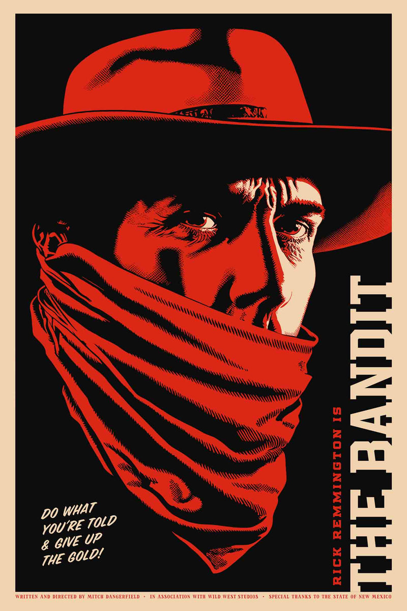 Western Movie Poster #3 of 3 - The Bandit by Head West Studio