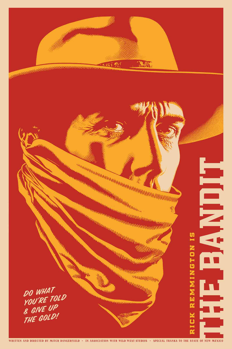 Western Movie Poster #3 of 3 - The Bandit by Head West Studio