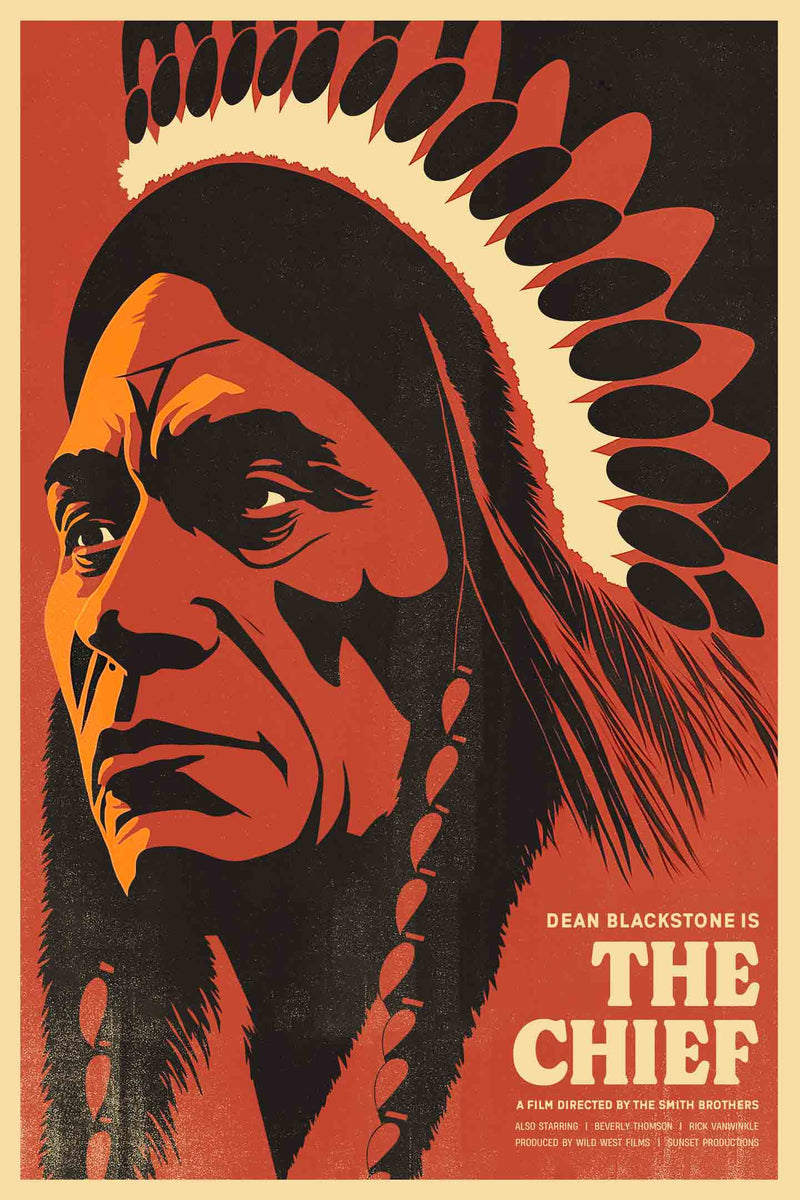 Western Movie Poster #2 of 3 - The Chief by Head West Studio