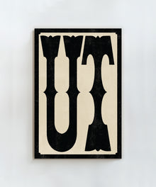 Large Letters - UT by Head West Studio