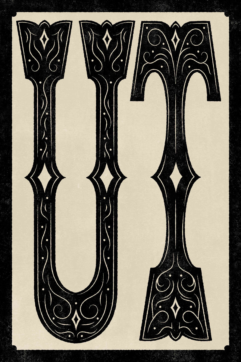 Large Letters - UT by Head West Studio