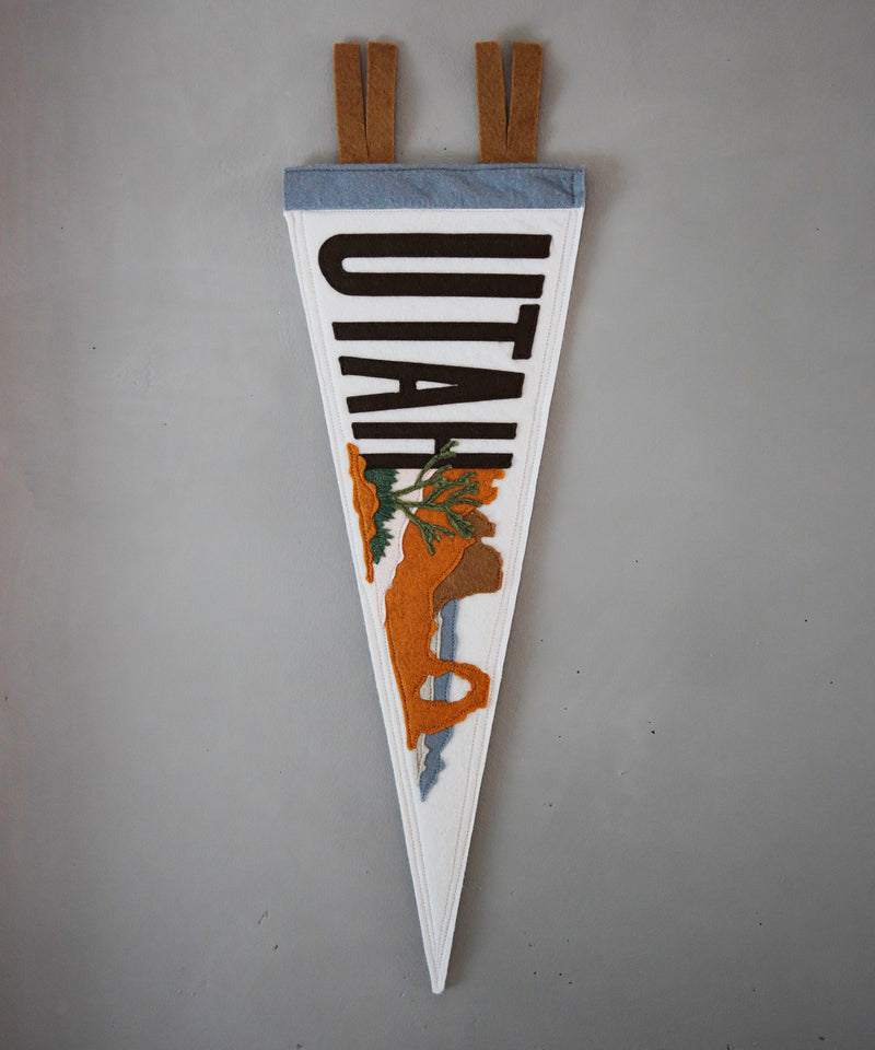 Utah Felt Pennant by Head West Studio
