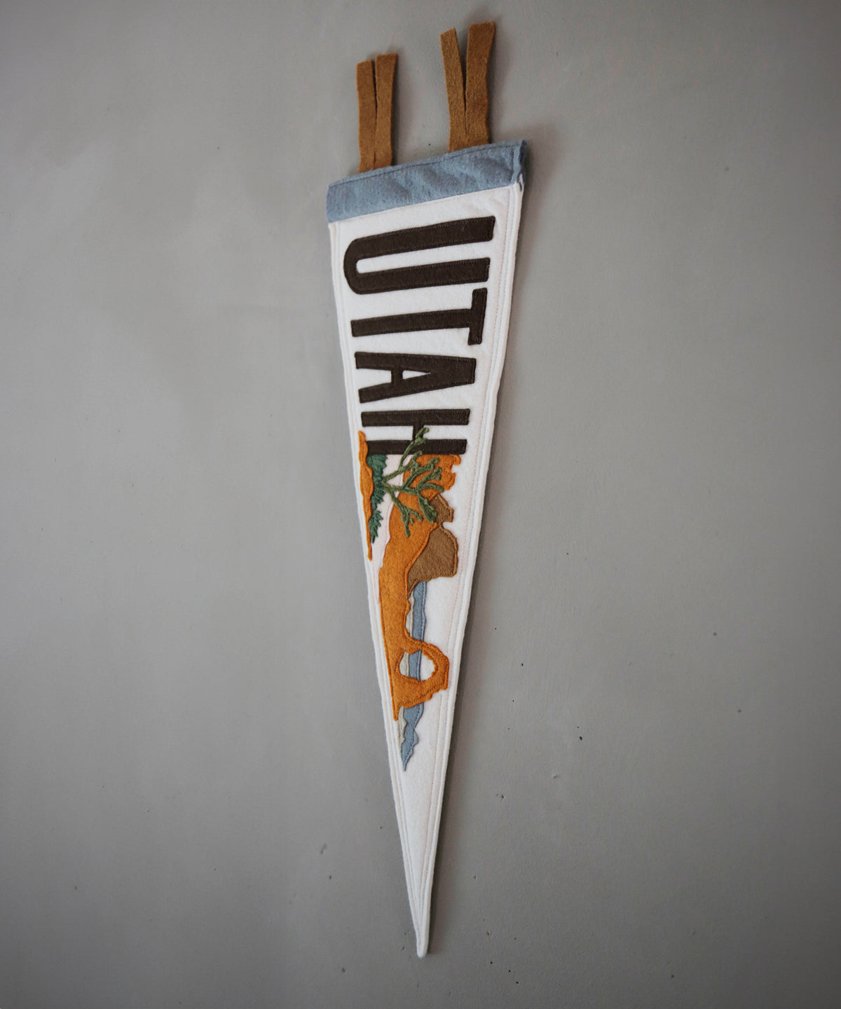 Utah Felt Pennant by Head West Studio