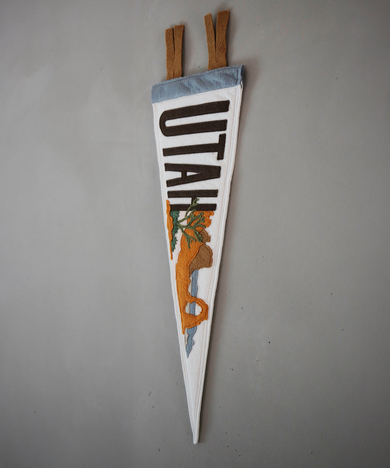 Utah Felt Pennant by Head West Studio
