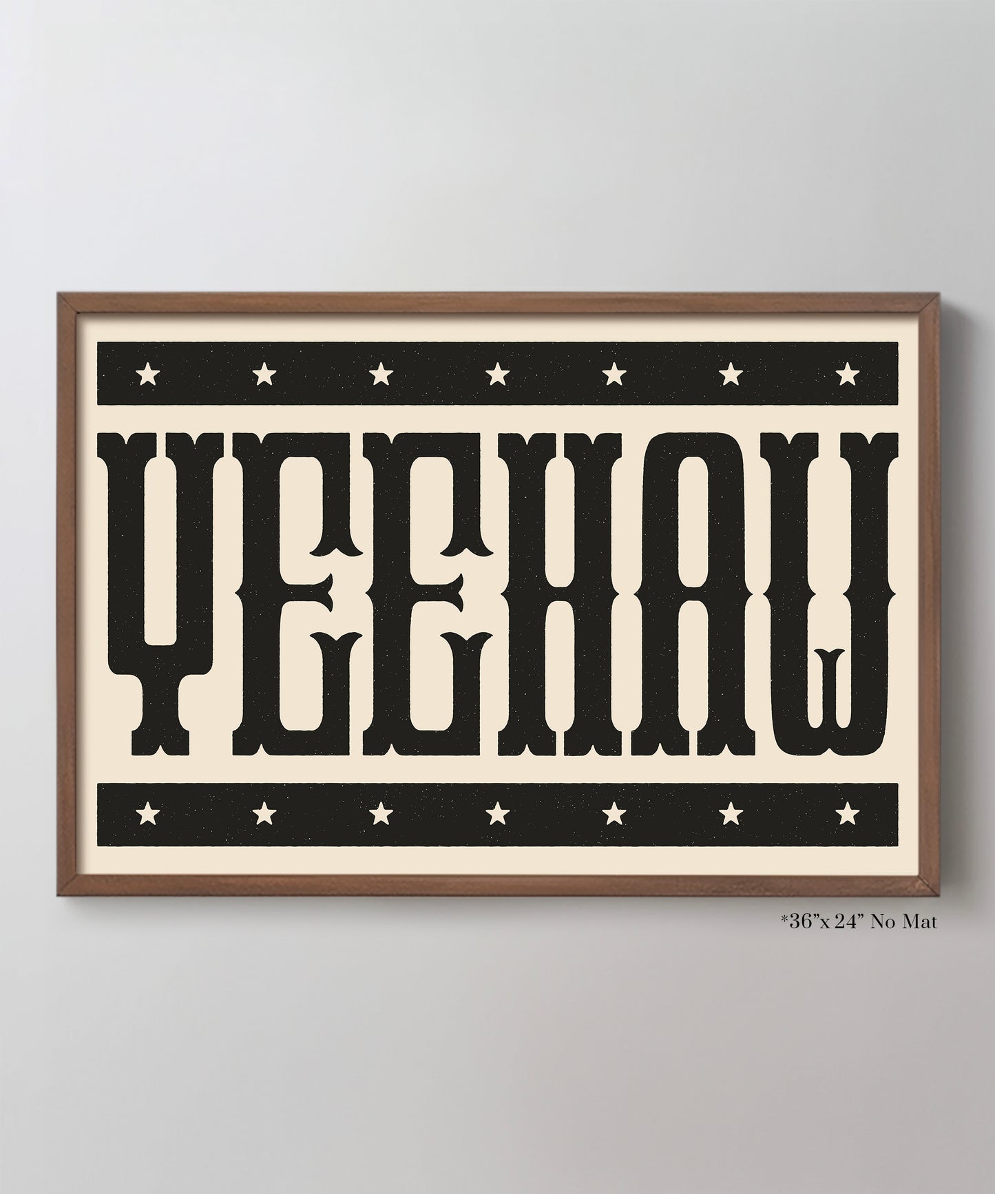 Yeehaw Typography Poster #2