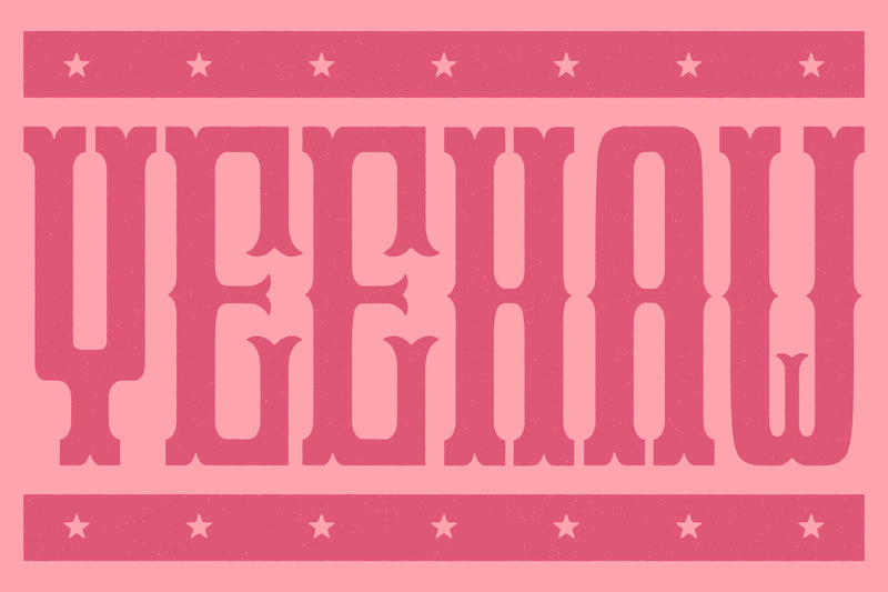 Yeehaw Horizontal by Head West Studio