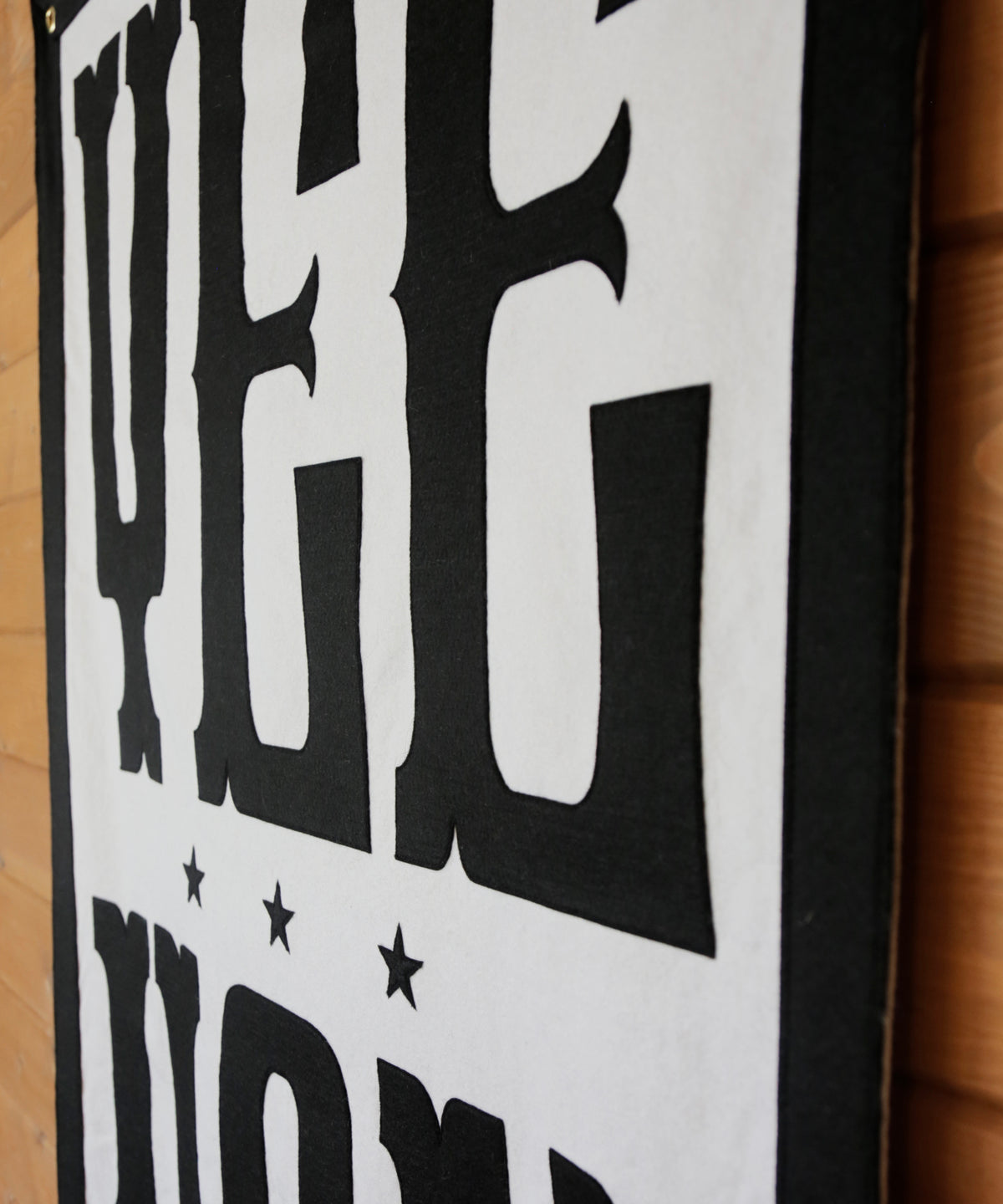 Yeehaw Felt Banner by Head West Studio