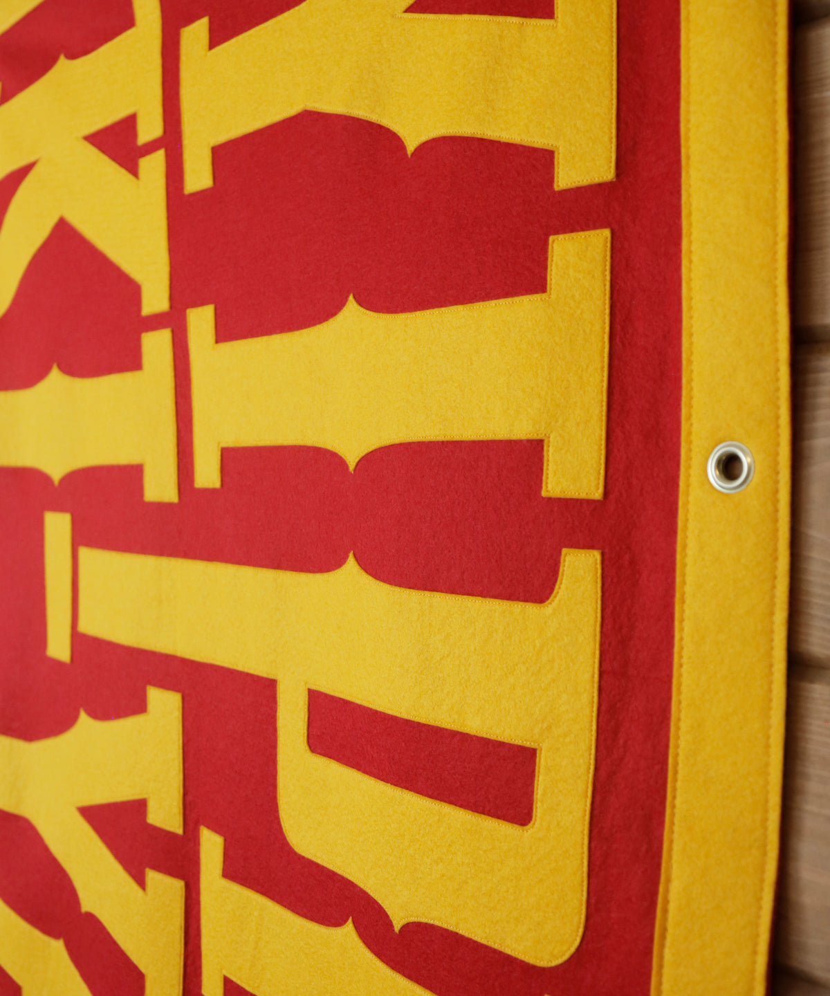 Yippee Ki Yay Felt Banner by Head West Studio