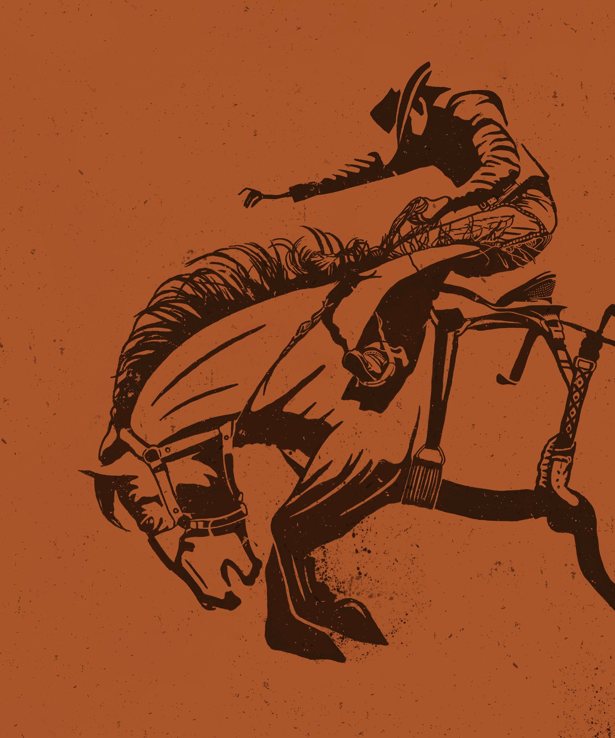 Bronc Rider #2 of 3 by Head West Studio – HeadWestStudio