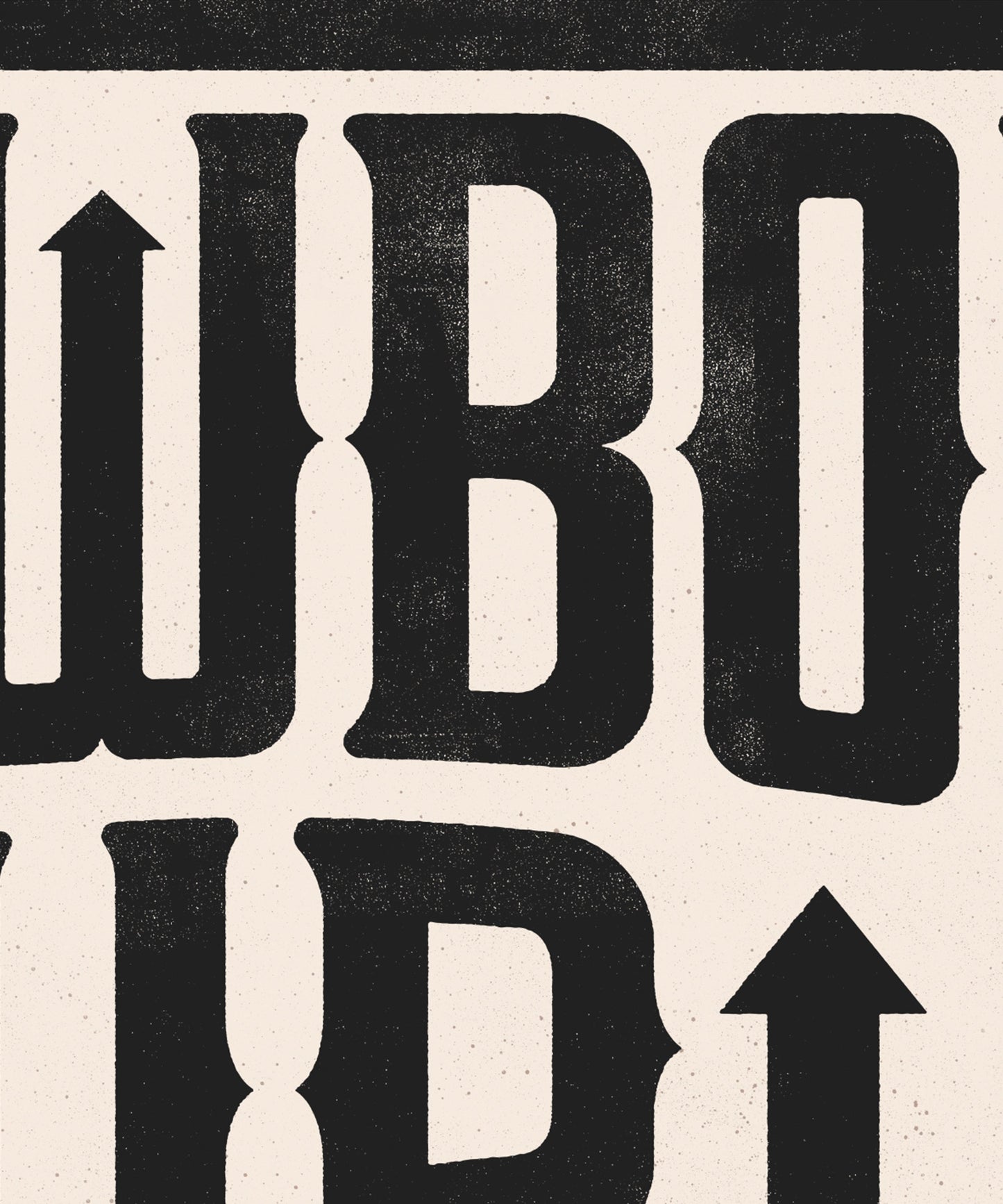 Cowboy Up Typography Poster