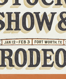 Fort Worth Stock Show and Rodeo Poster by Head West Studio