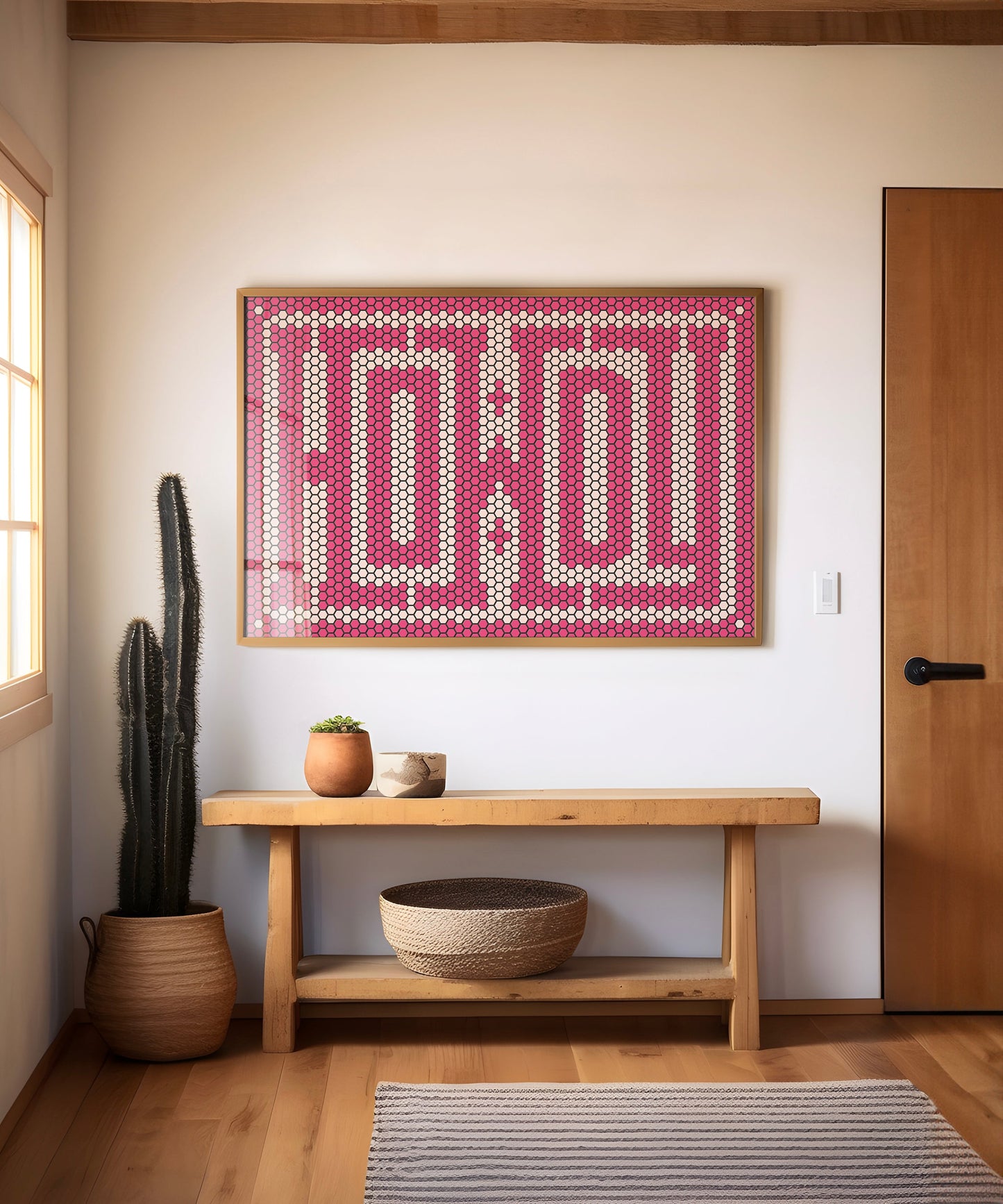 Howdy Tiles Typographic Poster