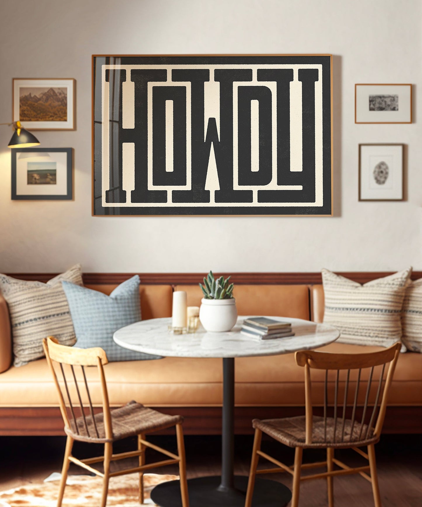 Howdy Typographic Poster