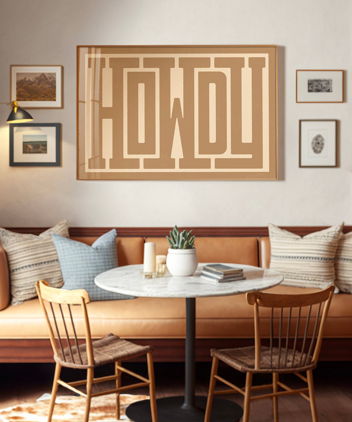 Howdy Typographic Poster