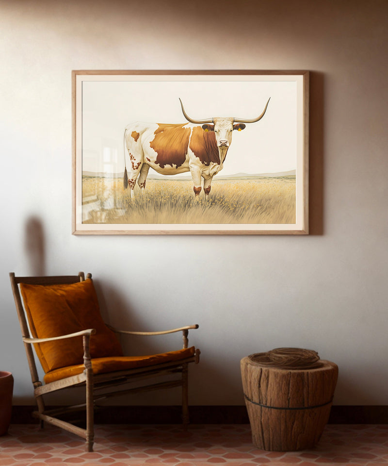 Classic Watercolors #1 - Longhorn