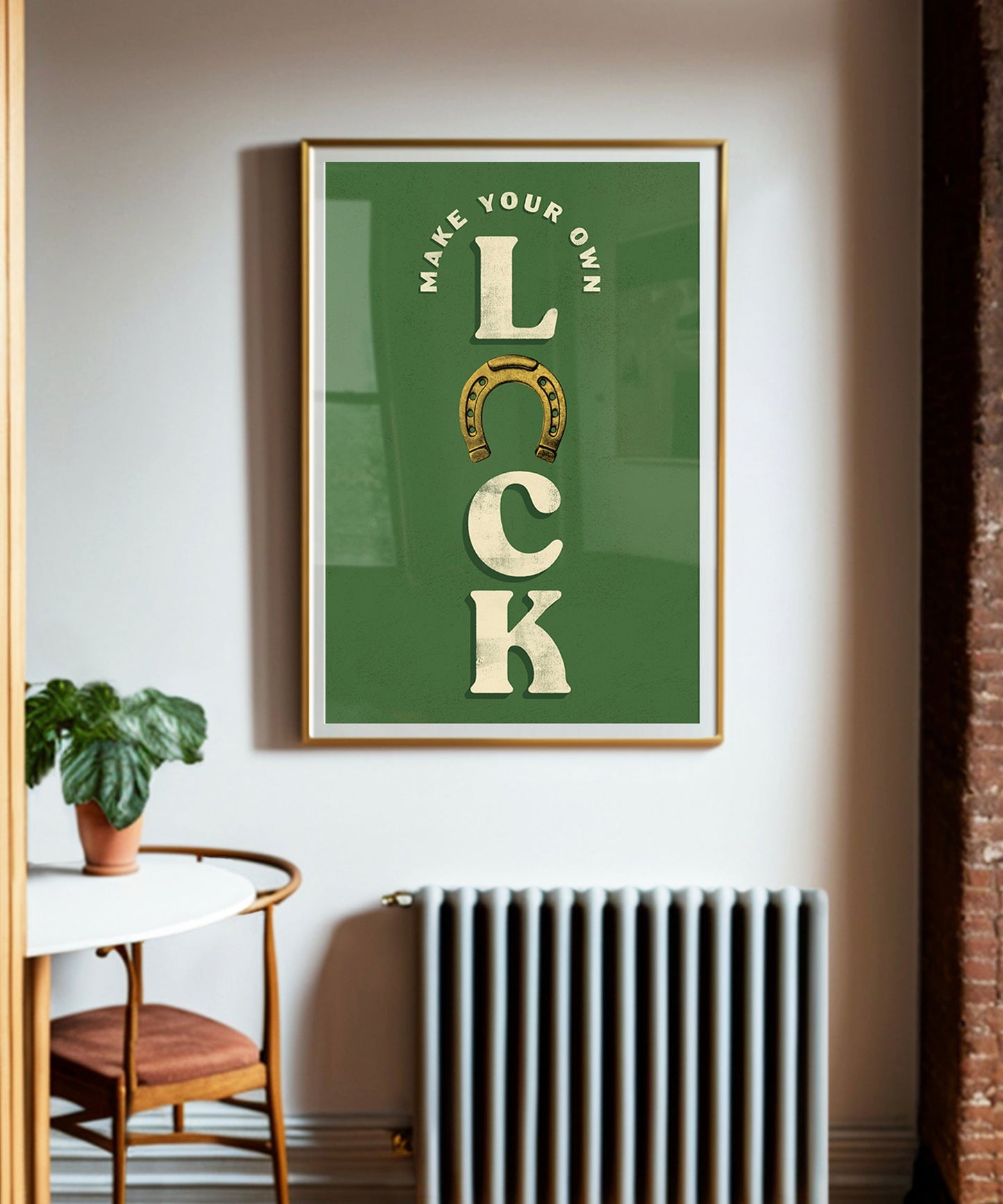 Make Your Own Luck Typography Poster