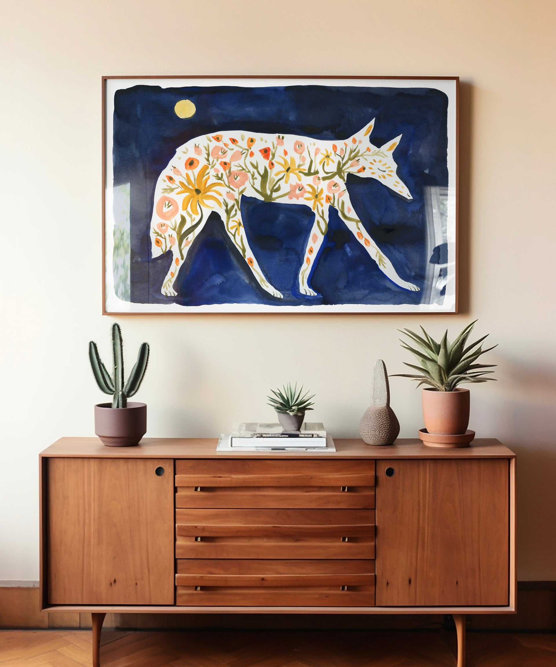 Flower Fox by Melissa Lakey - 44”x30”