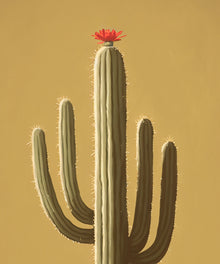 Lone Cacti Series #1 of 3 - Saguaro by Head West Studio