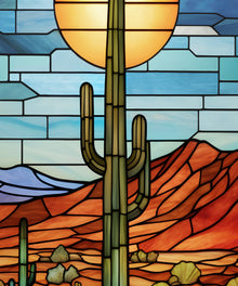 Stained Glass Landscape #2 - Arizona by Head West Studio