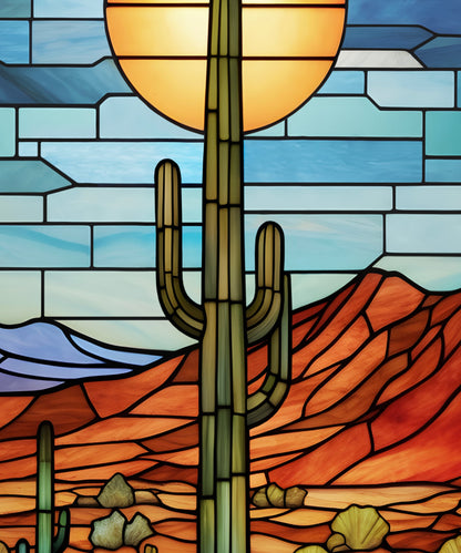 Stained Glass Landscape #2 - Arizona