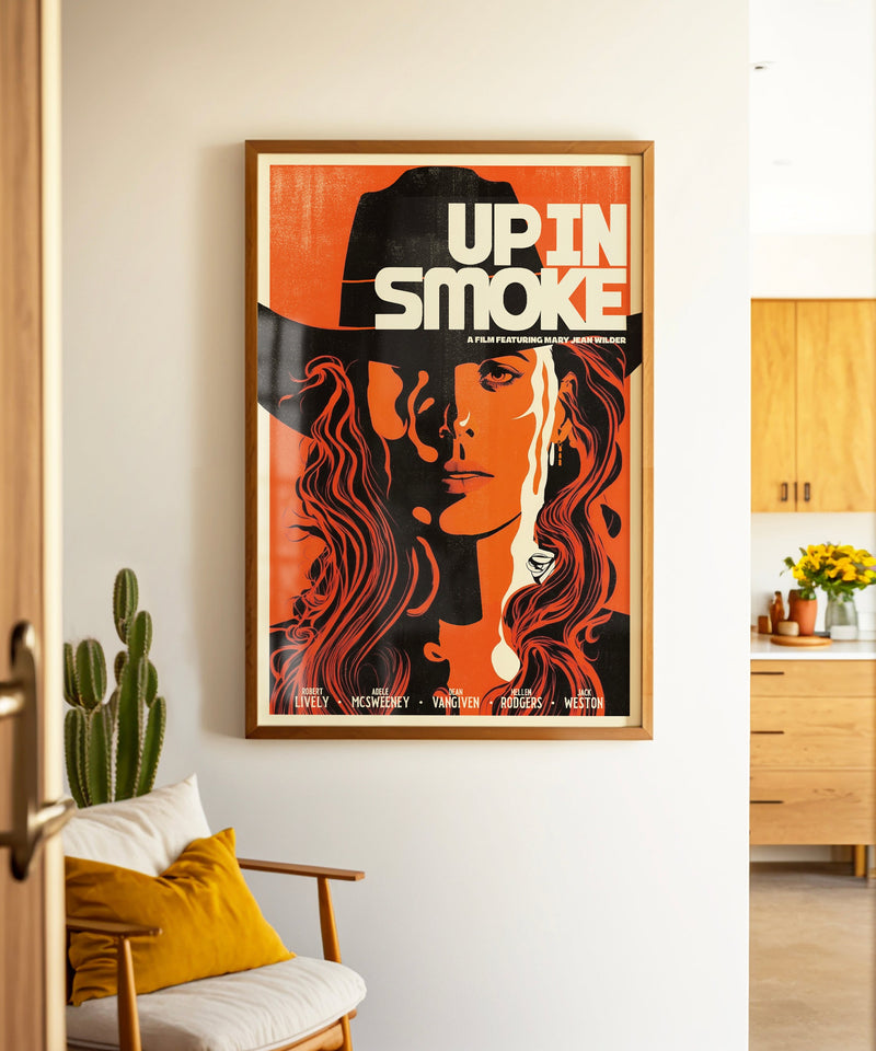 Western Movie Poster #1 of 3 - Up In Smoke by Head West Studio