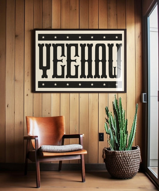 Yeehaw Typography Poster #2
